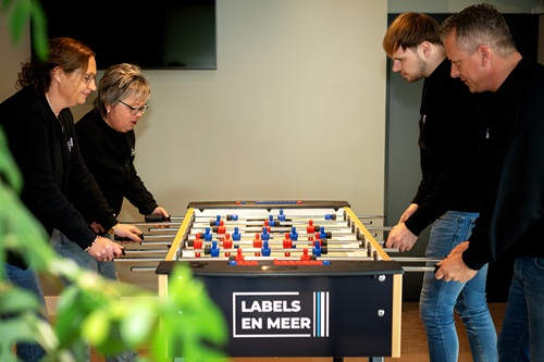 Tafelvoetbal bij Labels en Meer
