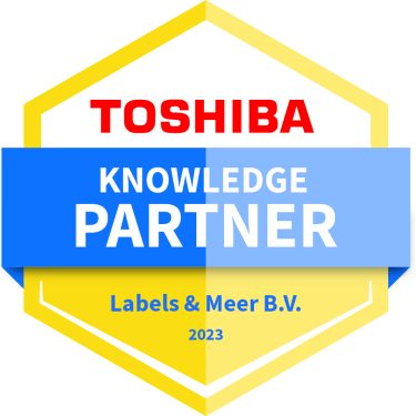 Embleem Toshiba Knowledge Partner CMYK_Labels en Meer BV